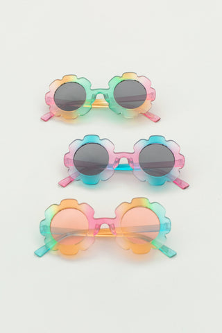 ombre flower sunglasses