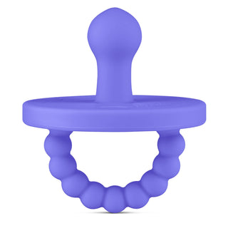Cutie PAT Bulb (0-6m) Pacifier + Teether: Blue Clear