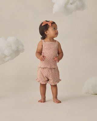 Evie Tank + Shortie Set Posy Floral Blush - Lindsey Paige