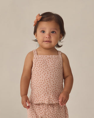 Evie Tank + Shortie Set Posy Floral Blush - Lindsey Paige