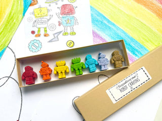 Robot Crayons Gift Box