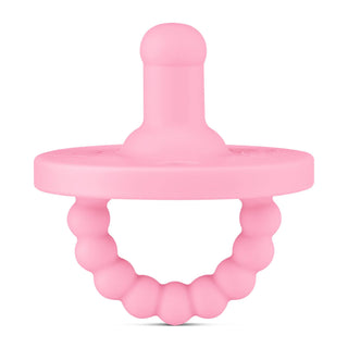Cutie PAT Round (0-24m) Pacifier + Teether: White