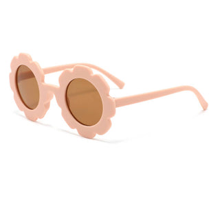 Baby and Toddler Flower Sunglasses: Pale Pink