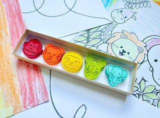 Jungle Animal Crayons Gift Box - Lindsey Paige