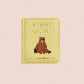 First Words w/ Cute Embroidered Friends (easter basket) - Lindsey Paige