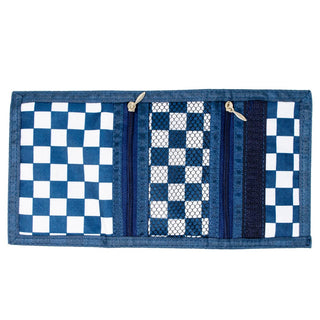Checkered Boy Wallet: Green