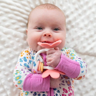Flower Teether Rattle Toy: Flower - Lindsey Paige