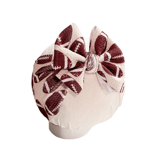 Football Baby Headwrap Bow - Lindsey Paige