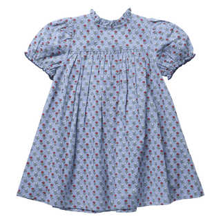 Girls Lucia Dress - Light Blue Carnation - Lindsey Paige