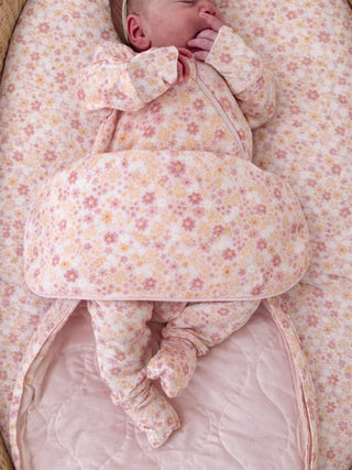 Gunamuna Bamboo Swaddle Sleep Sack - Sorbet Floral - Lindsey Paige