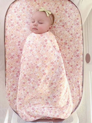 Gunamuna Bamboo Swaddle Sleep Sack - Sorbet Floral - Lindsey Paige
