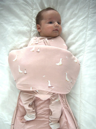 Gunamuna Bamboo Swaddle Sleep Sack - TuTu Goose - Lindsey Paige