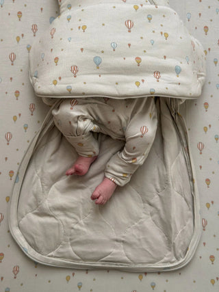 Gunamuna Bamboo Swaddle Sleep Sack - Up Up Away - Lindsey Paige