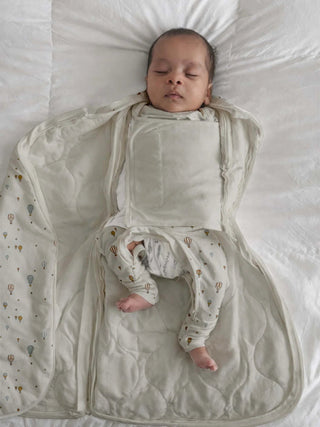 Gunamuna Bamboo Swaddle Sleep Sack - Up Up Away - Lindsey Paige