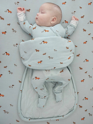 Gunamuna Bamboo Swaddle Sleep Sack - Woof - Lindsey Paige