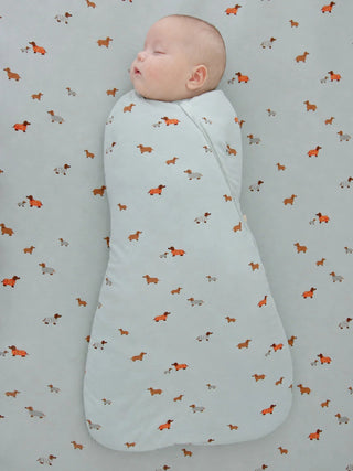 Gunamuna Bamboo Swaddle Sleep Sack - Woof - Lindsey Paige
