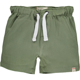 HUGO Olive Khaki Twill Boys Shorts - Lindsey Paige