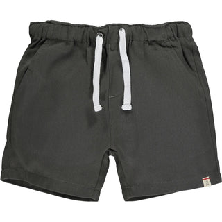 HUGO Charcoal Dark Grey Twill Boys Shorts - Lindsey Paige