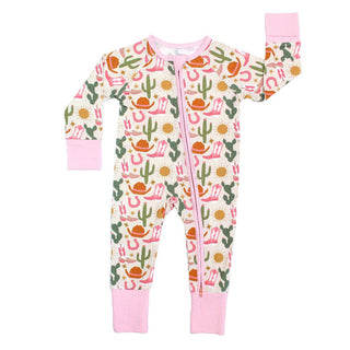 Hey Y'all Western Bamboo Convertible Baby Pajamas - Lindsey Paige