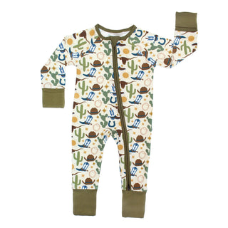 Howdy Western Bamboo Convertible Baby Pajamas - Lindsey Paige