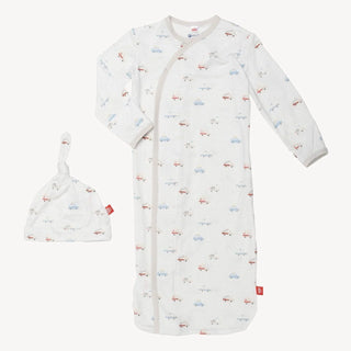 Hug Dispatcher modal magnetic cozy sleeper gown + hat set