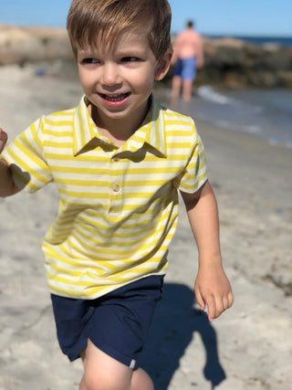 HUGO Navy Twill Boys Shorts - Lindsey Paige