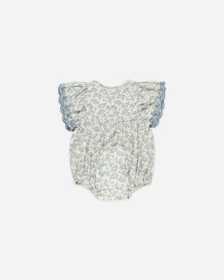 Blue Floral Bubble