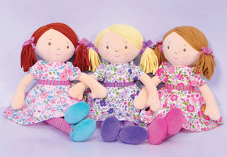 Katy Dark Brown Hair with Pink and Sea Green Dress - Lindsey Paige