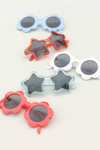 Kids Sunglasses: White Flower - Lindsey Paige