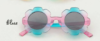 Kids Toddler Flower Sunglasses: Blue - Lindsey Paige