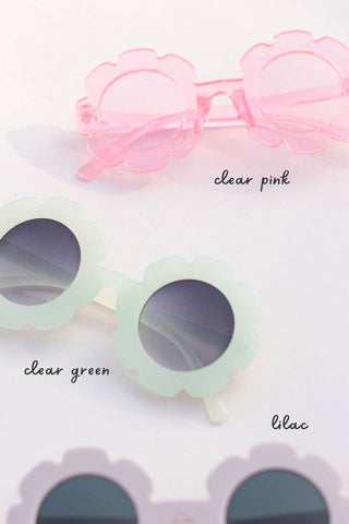 Kids Toddler Flower Sunglasses: Pastel Pink - Lindsey Paige