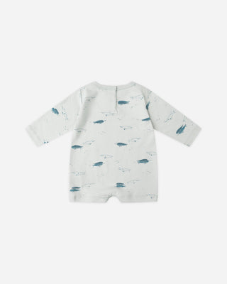 Long Sleeve Romper || Narwhals - Lindsey Paige