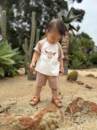 Lucas Baby & Toddler Highland Cow 2 - Piece Jersey Tee and Shorts Set - Lindsey Paige