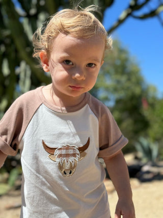 Lucas Baby & Toddler Highland Cow 2 - Piece Jersey Tee and Shorts Set - Lindsey Paige