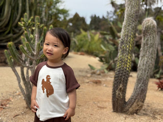 Lucas Cowboy Applique 2 - Piece Tee & Shorts Set - Ultra - Soft Western Summer Outfit - Lindsey Paige