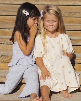 Marley Dress Embroidered Daisies - Lindsey Paige