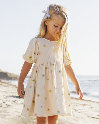 Marley Dress Embroidered Daisies - Lindsey Paige