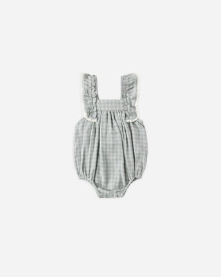 Maya Romper Green Gingham - Lindsey Paige