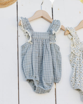 Maya Romper Green Gingham - Lindsey Paige