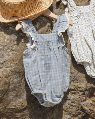 Maya Romper Green Gingham - Lindsey Paige