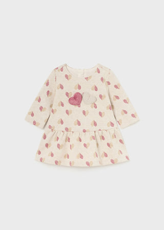 Mayoral Fuzzy Vest & Dress Set