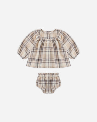 Mia Top + Bloomer Set Fall Plaid - Lindsey Paige