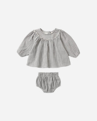 Mia Top + Bloomer Set Midnight Gingham - Lindsey Paige