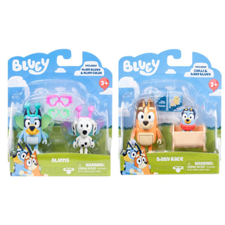 Moose Toys Bluey Figure 2 - Pack Bluey & Bandit - Lindsey Paige