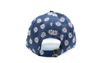 Navy Daisy Does It Baseball Hat: No Letter / Child (5Y - 10Y) - Lindsey Paige