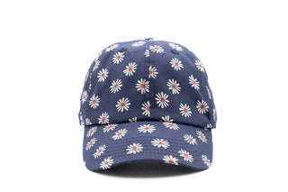 Navy Daisy Does It Baseball Hat: No Letter / Child (5Y - 10Y) - Lindsey Paige