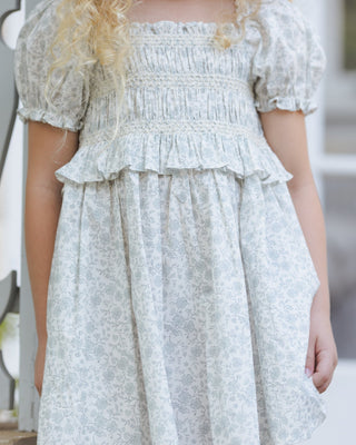 Olivia Dress | Sky Floral - Lindsey Paige