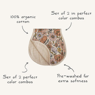Organic Cotton Muslin Burp Cloth 2 - Pack - Lindsey Paige