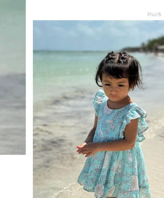 Blue Floral Dress| Isla Holbox - Lindsey Paige