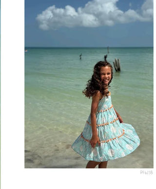 Blue Floral Dress| Isla Holbox